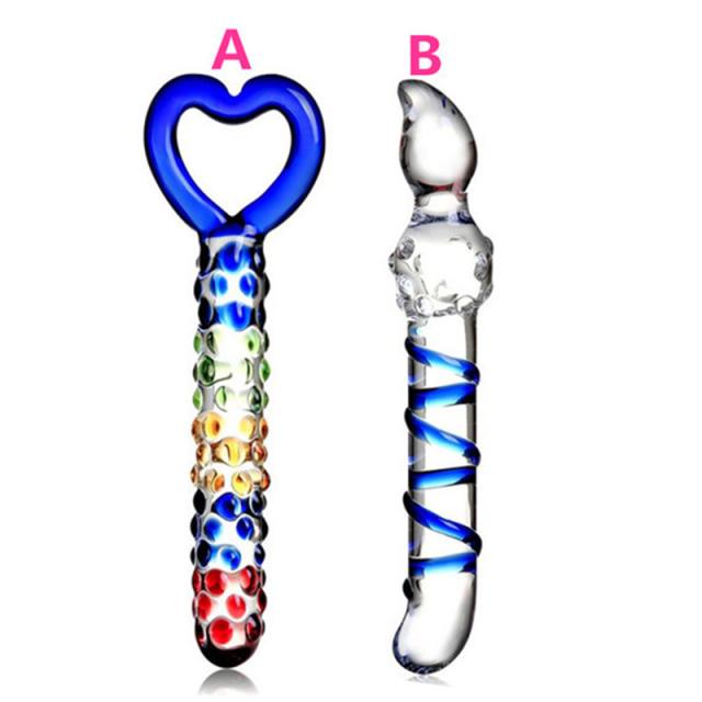 1PC Crystal Glass Dildos Masturbator Realistic Dildo Penis Large G-spot Anal Butt Plug Adult Sex toys for Woman Female Sold