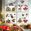Cling Static Christmas Sticker Snowman Christmas Tree Decor Set Festive Display