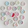 10Pcs 18mm Cute Sweetheart Cartoon Button Kids Clothing DIY Sewing Supplies Decor Accessories for Hair Clips DIY for Crocs Shoes