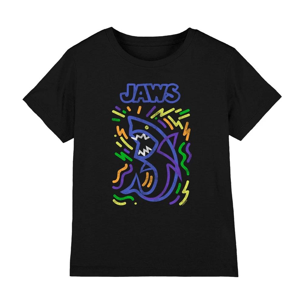 Jaws Bruce Graffiti Neon Kids T-shirt 3-13 Years, Black 100