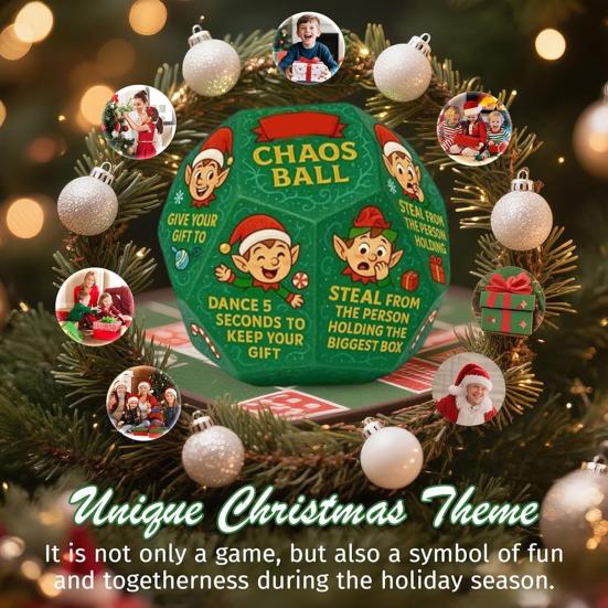3 Pcs Hilarious Exchange Party Game Dice Santa Swap Gift Exchange Dice Christmas Stocking Stuffers Gift for Office Events Group Hangout