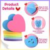 240 Sheets Colorful Heart Shape Notepads 8 Color Fluorescent Adhesive Note Reminder On Journal Notebook Planner Fridge