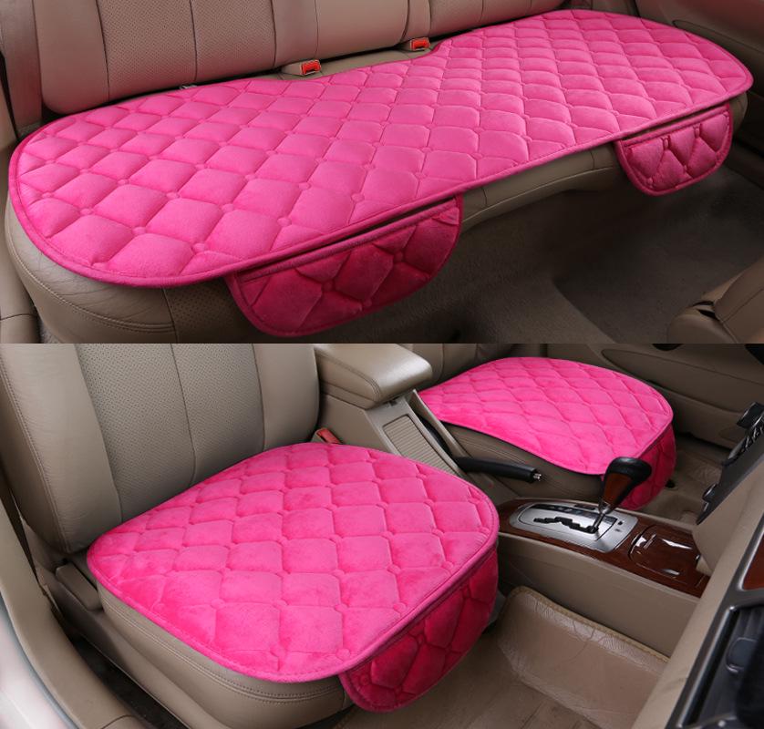 Universal Non-Slip Winter Car Seat Cushion, Tie-Free, 3-Piece Set, No Backrest