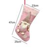 Christmas Socks Fabric Decoration Valentine's Gift Bag Faceless Doll Hanging Ornament for Holiday Home Party Wall Decoration