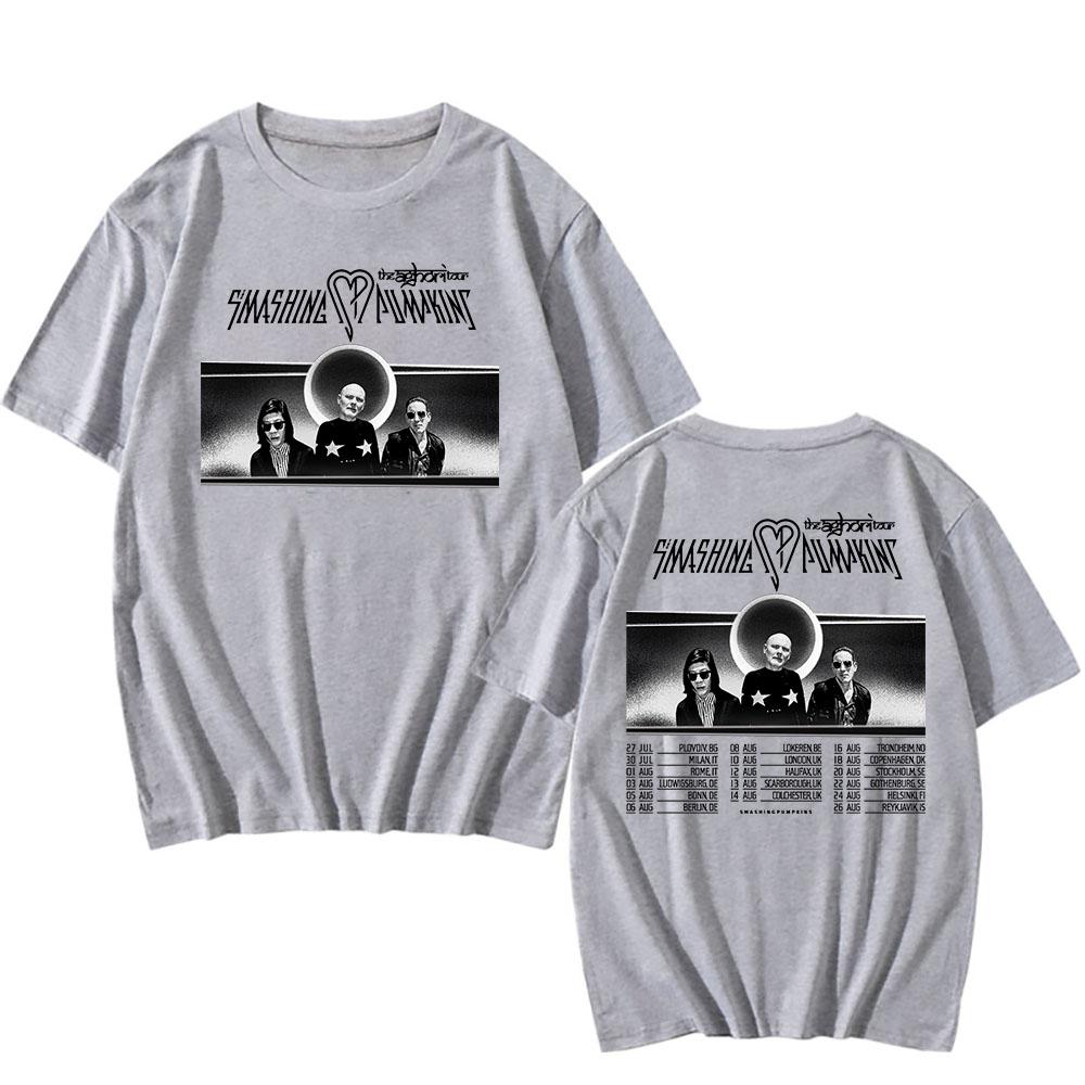 The Aghori Tour  2025 New Tshirts The Smashing Pumpkins Print T-shirt Alternative Rock Band Hip Hop T Shirt Cotton Mens Tees Top