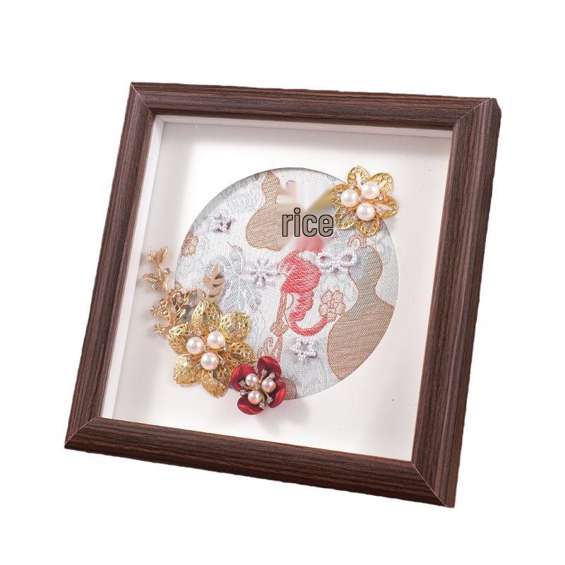 DIY Pearl Brocade Painting Kit: Chinese-Style Photo Frame for Spring Festival, Mother's Day & Team Building