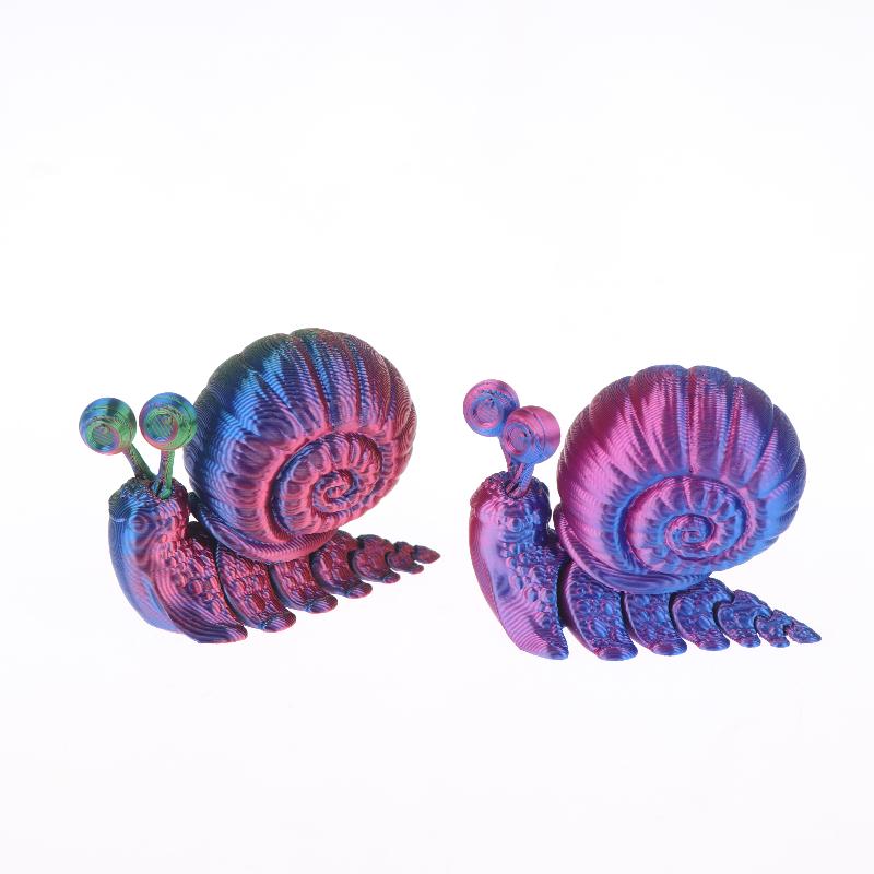 Jouet Modèle d'Escargot Simulé Imprimé en 3D Ornement Sculpture Animale Amusante Décoration de Bureau Pour Enfants Cadeaux Cadeau Unique
