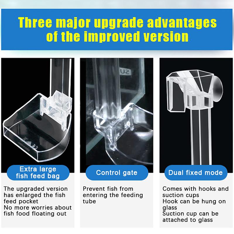 Aquarium Fish Shrimp Feeding Dish Set - Clear Feeder Tube And Dish With Cleaning Brush And Measuring Spoon For Shrimp