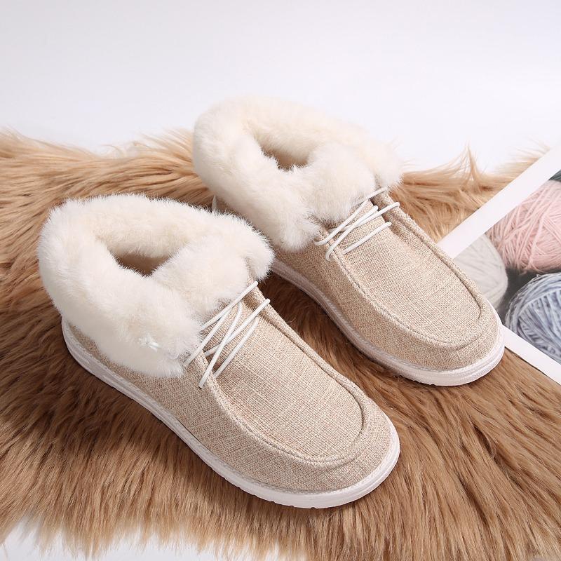 Women's Plus Size Euro-American Style Canvas Shoes - Low-Top, Round Toe, Lace-Up, Flat Sole, Casual Daily Slip-Ons for All-Day Comfort, New Style