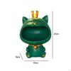 Cat Figurine Storage Box Desk Organizer Modern Ornament Animal Bowl Sundries Container Snack