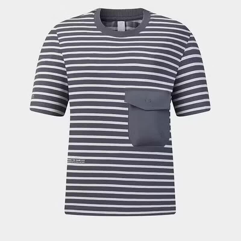 FILA Women s Striped Knit Short Sleeve T-Shirt L