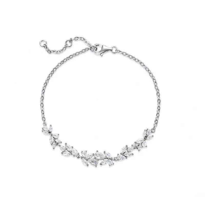 Exquisite S925 Sterling Silver Violet Bracelet for Women - Elegant Design, Perfect Gift for Best Friend or Girlfriend’s Birthday 925 Silver