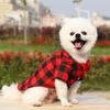 Gentleman Plaid Dog Soft Leisure Vest Top Pet Clothes Spring Summer Suit Top Wedding Formal For Dogs Bowtie Tuxedo Pet Outfit