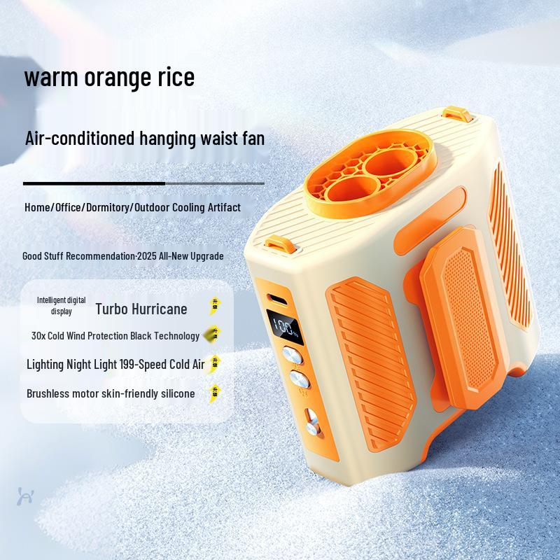 Portable Waist Fan for Outdoor Activities: Climbing, Cycling, and Work - Essential Summer Cooling Gadget Waist Fan