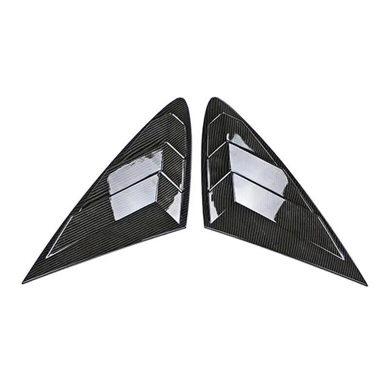 For Hyundai Sonata 2020 2025 2025 Car Rear Louver Window Side Shutter Cover Trim Sticker Vent Scoop ABS Carbon Fiber Accessories
