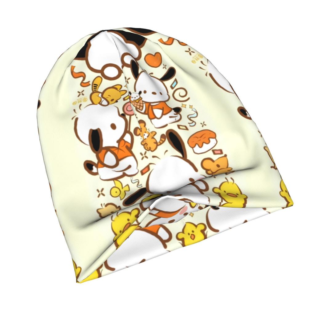 Sanrio Pochacco Adult Knit Hat - Minimalist Pochacco Face with Iconic, Neutral Tones Suitable for Quiet Style Outfits, Cozy for Men &, Culture Accesso