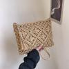 Bolso de Hombro Individual de Moda Verano Tejido Calado Bolso para Teléfono Borla Bolso Bandolera