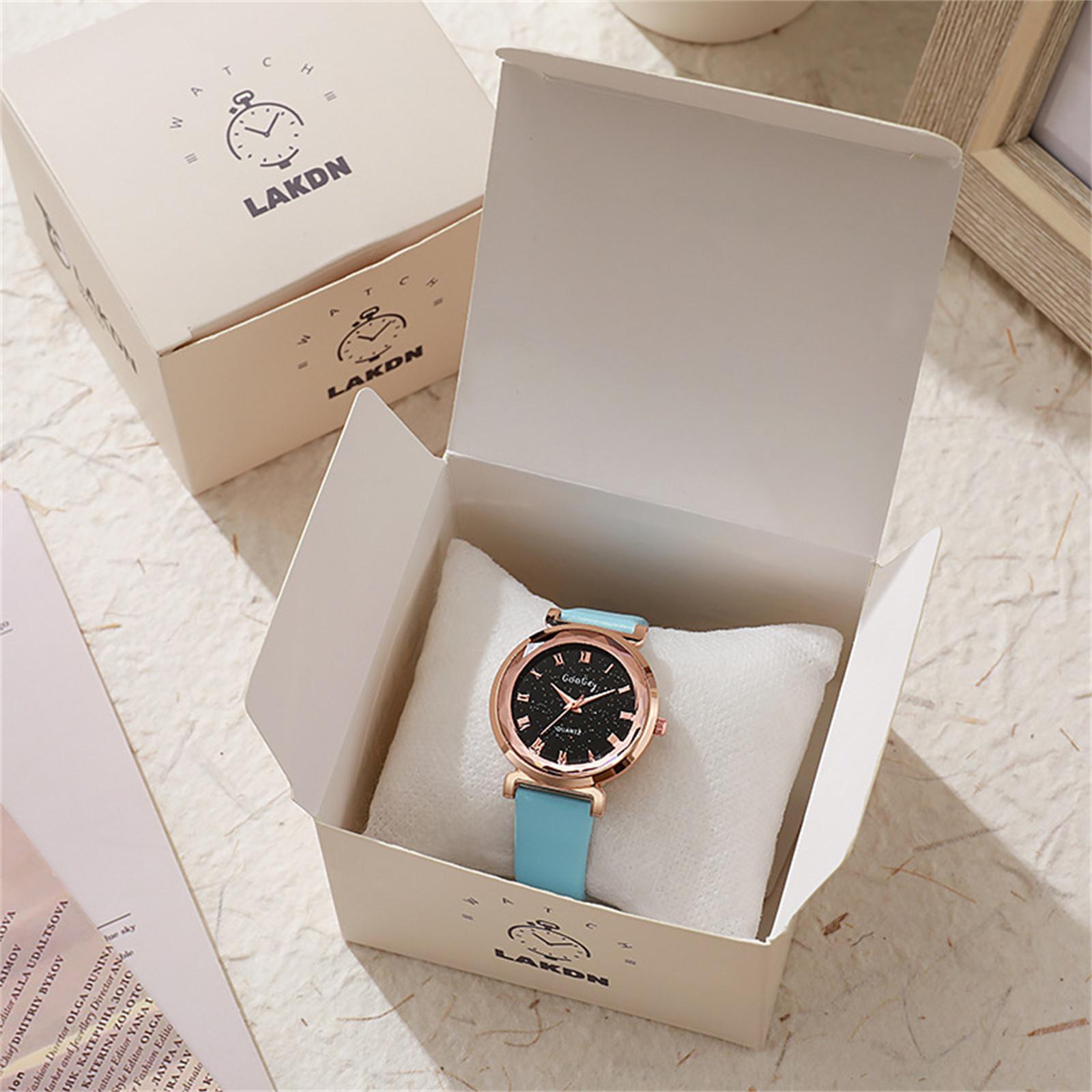 

Women Fashion Leather Watch One Size синий