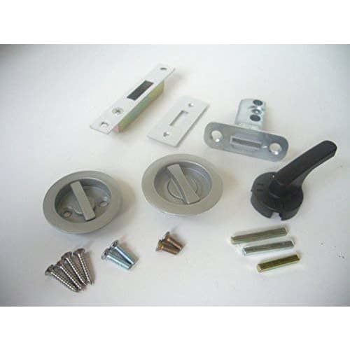 Nicchu Seisakusho GIA Tubular Sickle Lock with Double-Sided Thumb Turn, Bronze, BS/38, 121-MF-B, 38mm Backset