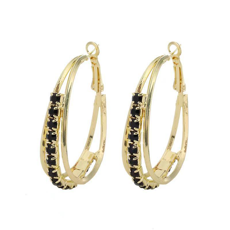 Cercei geometrici multistrat cu zircon: Declarație de modă la modă 2025 cu design elegant și îndrăzneț