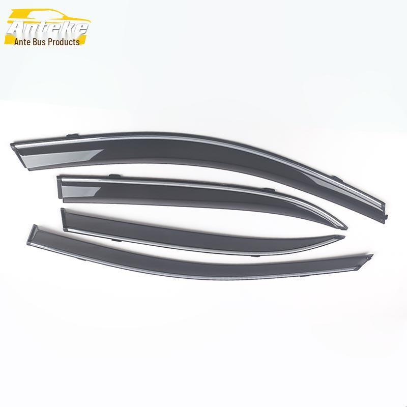 Yinglun SC7 Rain Deflector & Sun Visor Trim with Bright Strip