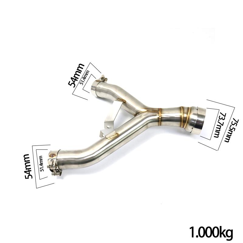 Kawasaki Z1000 Motorcycle Exhaust Muffler Modified For Kawasaki Z1000 Ninja1000 2010-2020 Exhaust Pipe Middle Section