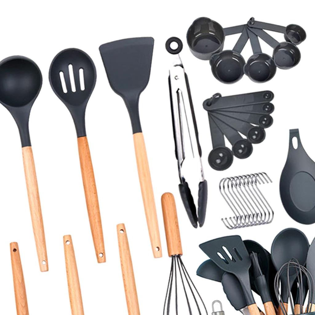 35 Pieces Multifunctional Kitchen Gadgets Cookware Set Whisk with Holder for Professionals