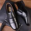 Leather Shoes Men's Three Joint Business Casual Leather Shoes Formal Wedding Business Casual Breathable Trendy Men's Shoes
