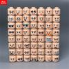 MOC Bricks Hollow Flesh Face Expression Head For 4cm Figure DIY Educational Building Blocks Toys For Children Gifts