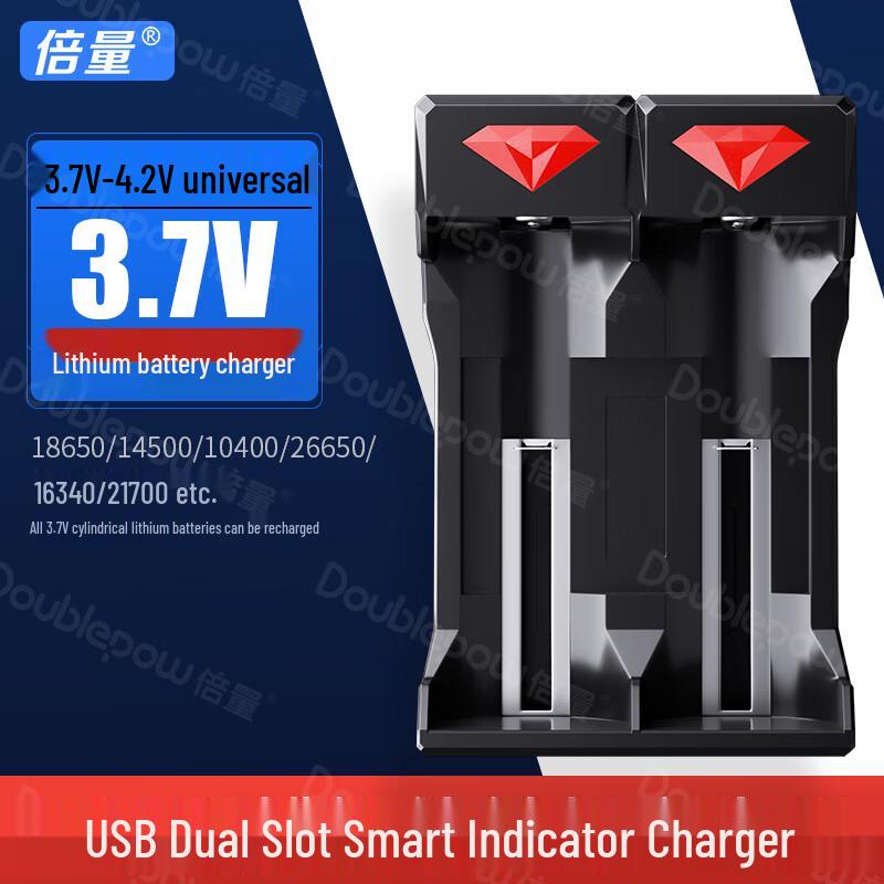 Doublepow 18650 Li-ion Batteries and Smart Charger CN plug (adapter included)