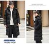 Unisex Sports Cotton-Padded Mid-Length Winter Training Overcoat for Students and Coaches