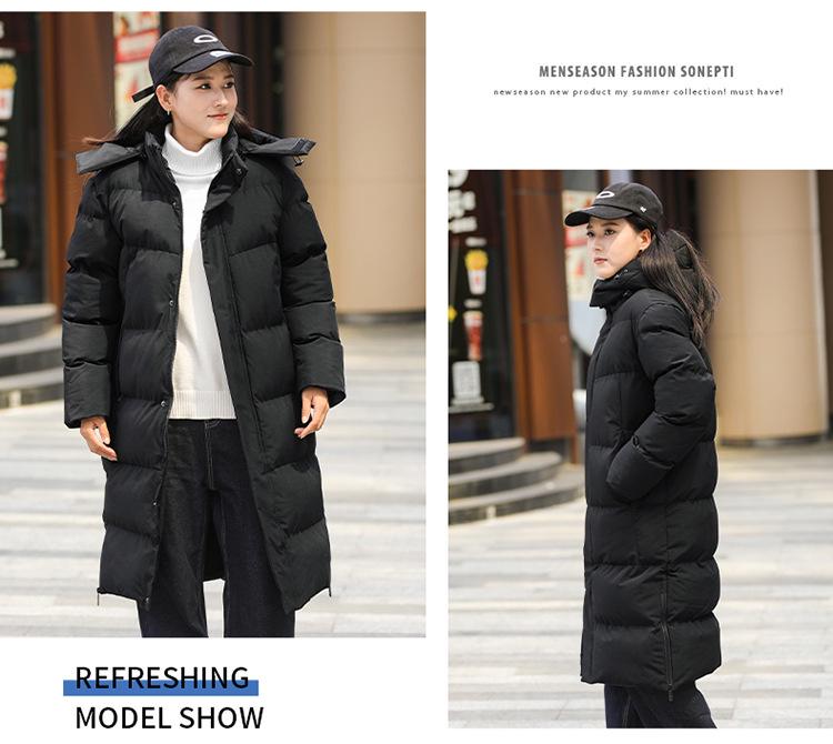Unisex Sports Cotton-Padded Mid-Length Winter Training Overcoat for Students and Coaches