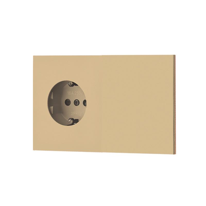 CC New Style 16A Multi-Gang European Socket Panel with Flame Retardant Protection and Switch