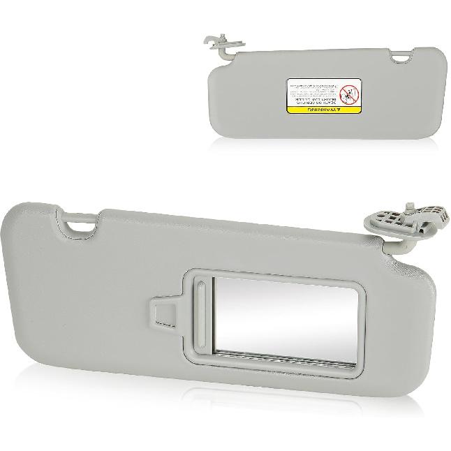 Right Passenger Side Sun Visor Without Light Fit For Hyundai Elantra 2017 2018  , Replaces For 85210-F0100TTX Gray