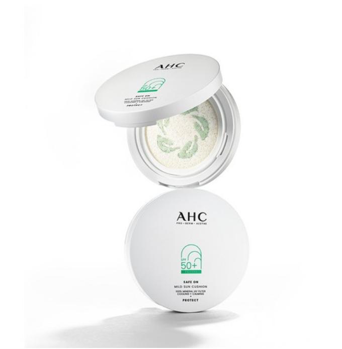 AHC Safe On Mild Sun Cushion SPF50+ PA++++ 25g | Sensitive Skin UV Protection