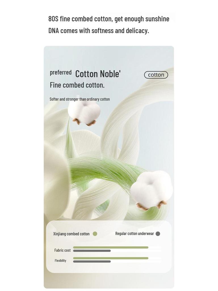 Yalu Men's Pure Cotton Boxer Briefs