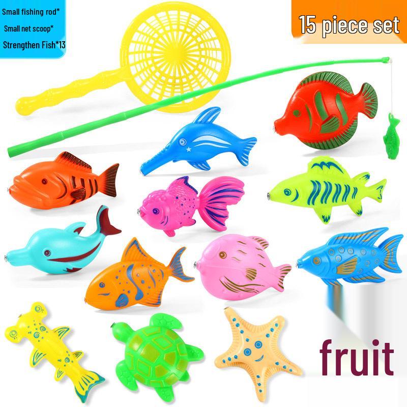 Summer Kids Magnetic Fishing Toy Pool Set - Large Water Play for Boys & Girls