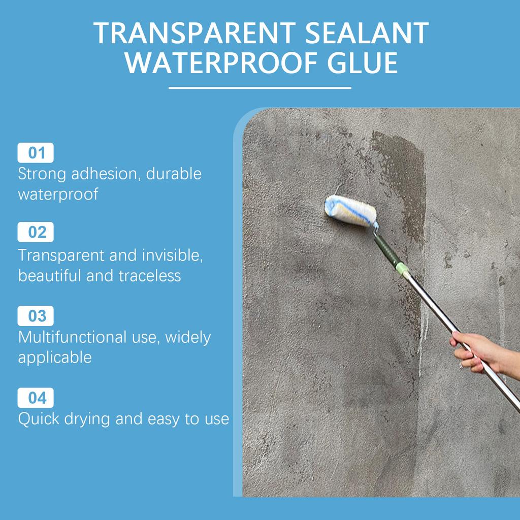 Waterproof Sealant Transparent Leak Proof Coating Home DIY Repair Long Lasting Flexible Bathroom Kitchen Window Crack