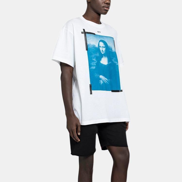 OFF WHITE Mona Lisa Tape Tee OMAA038R21JER0010110
