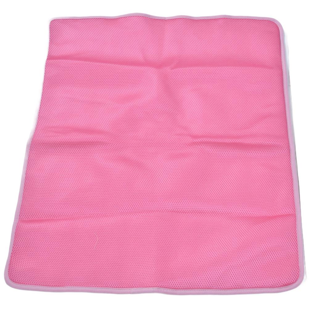 Pet Cooling Mat Breathable Soft Summer Dog Cat Sleeping Pad for Kennel Sofa Bed FloorPink XXL