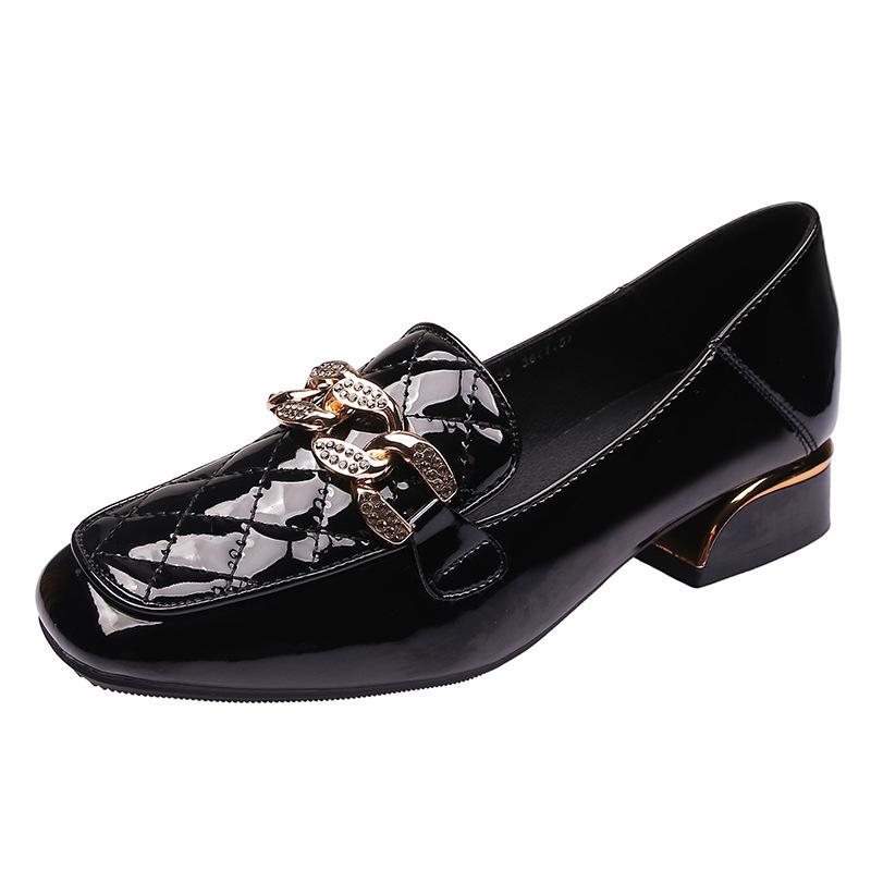 Buty damskie Mokasyny Damskie niskie obcasy Damskie pojedyncze buty Kryształki Duże rozmiary Wygodne Brytyjski styl