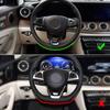 Für Mercedes Benz C E GLC CLA Klasse W205 W213 X253 Lenkradrahmen-Abdeckung Verkleidung mit Carbonfaser-Textur