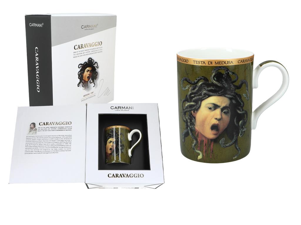 Kubek Porcelanowy Caravaggio Głowa Meduzy Sztuka Baroku Na Prezent