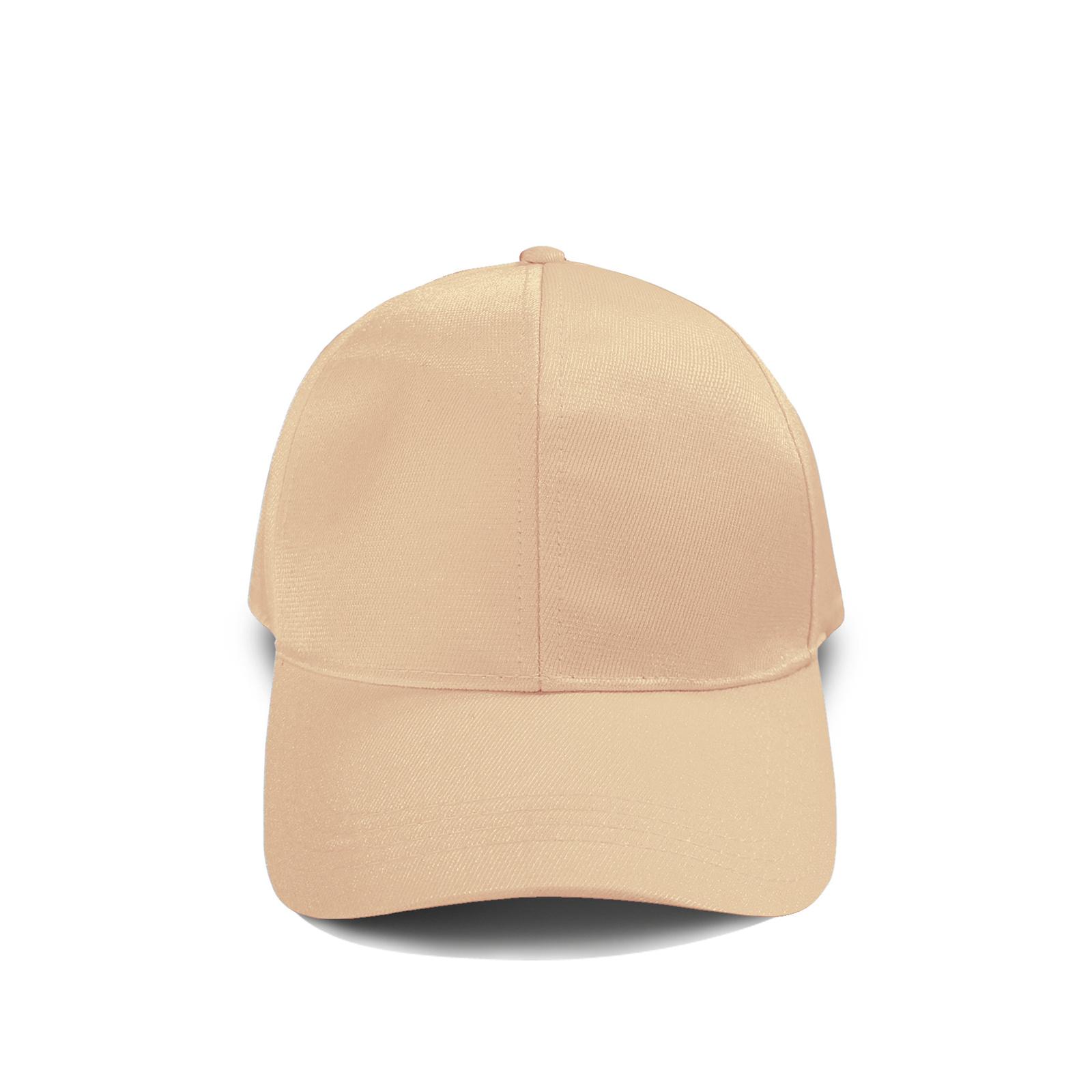 

Модная простая однотонная бейсболка летнего стиля, различные цвета повседневной бейсболки для путешествий на открытом воздухе, защита от солнца Adjustable бежевый