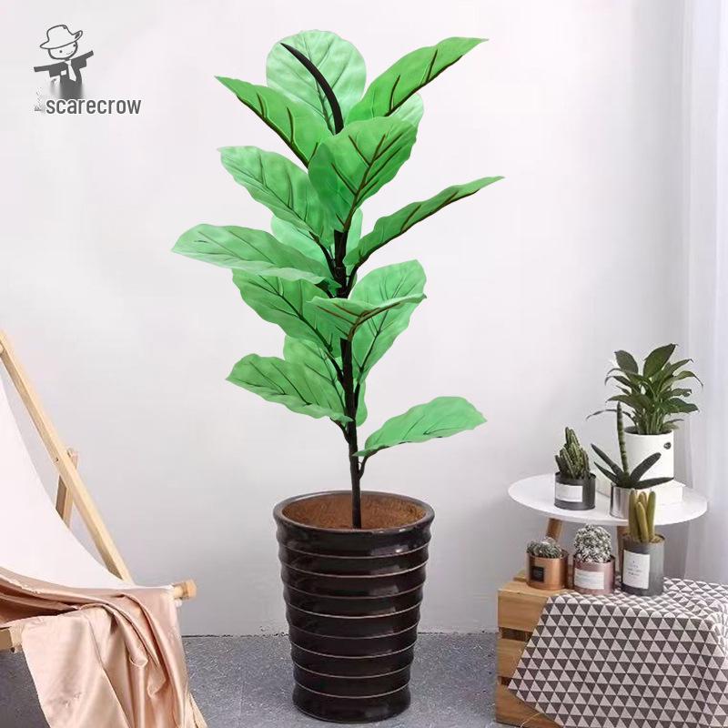 Artificial Green Plant Bonsai: Black Swan Fake Potted Tree for Indoor Decoration