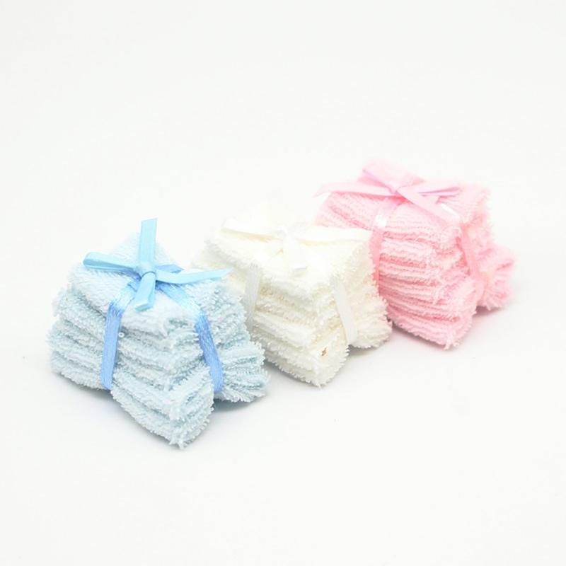 Model Bath Towel Dollhouses Kitchen 1:12 Scale Realistic Bathroom Bath Towel Model for Shower Creative Fun