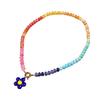 Delicate Floral Beaded Necklace Handcrafted Glass Jewelry Lightweight Design Excellent Gift For Her