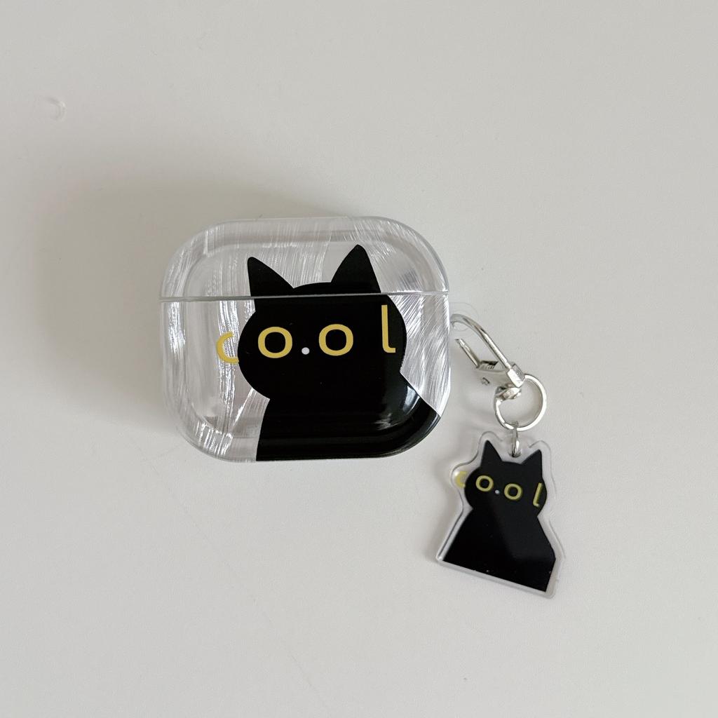 Imd feather cat is suitable for Apple Airpodspro1 earphone protective case cover 1pro second and third generation earphone case.