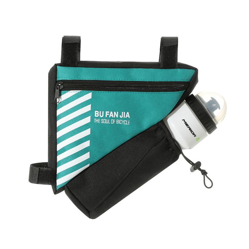 Bicycle Triangle Frame Bag Water Resistant Material Built In Water Bottle Holder Perfect For Mountain Road Cycling Rides