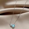 Zircon gourd pendant necklace light luxury national style versatile collarbone chain fashion niche temperament high-end jewelry